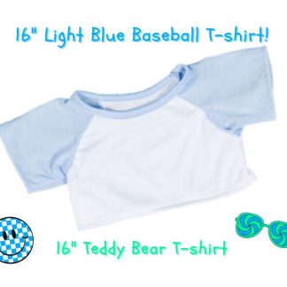 Light Blue Baseball 16" T-shirt
